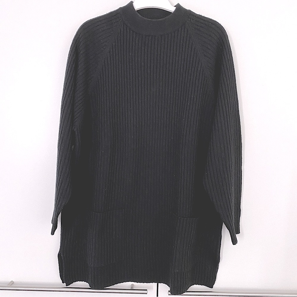 Ladies Black Pure Wool Sweater